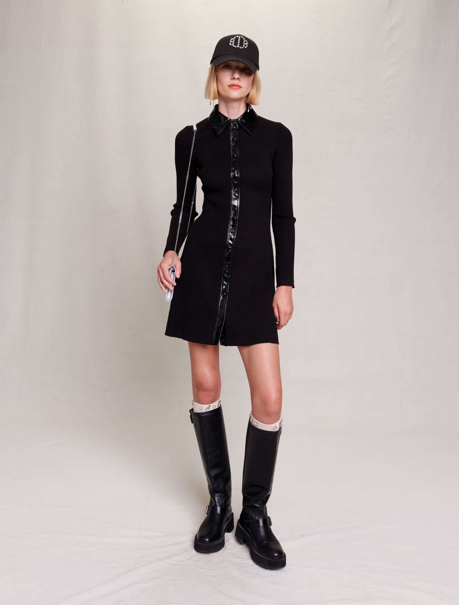 Short knit dress