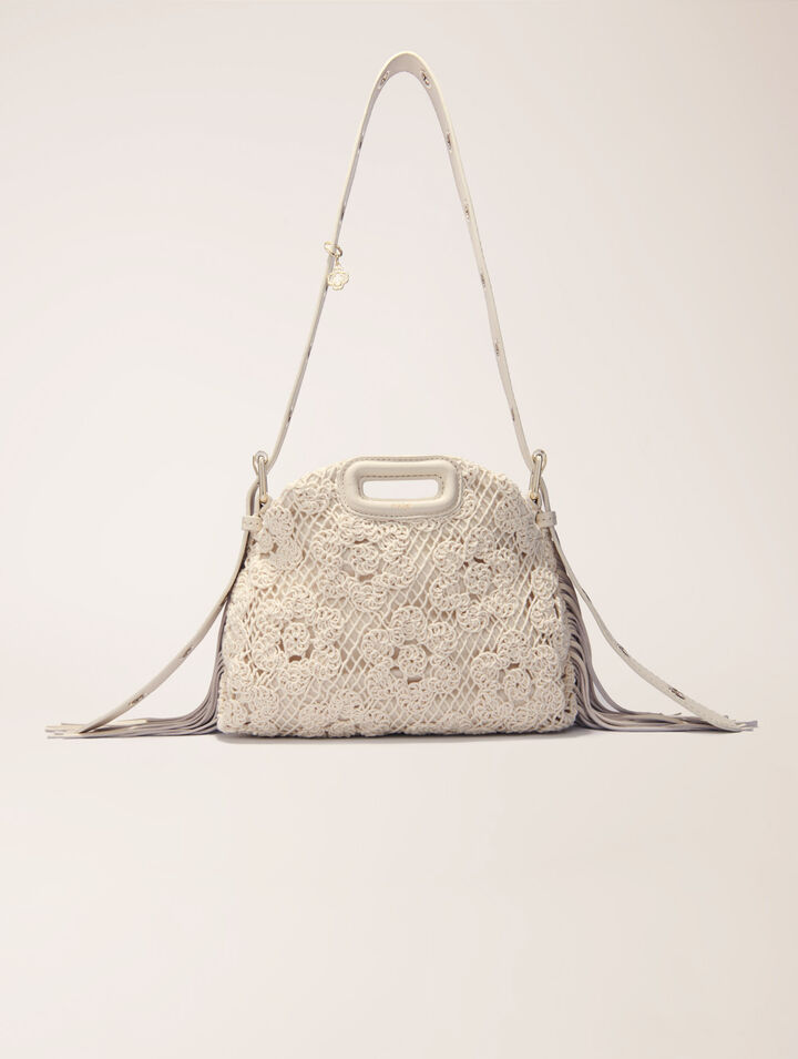 Crochet-knit mini Miss M bag