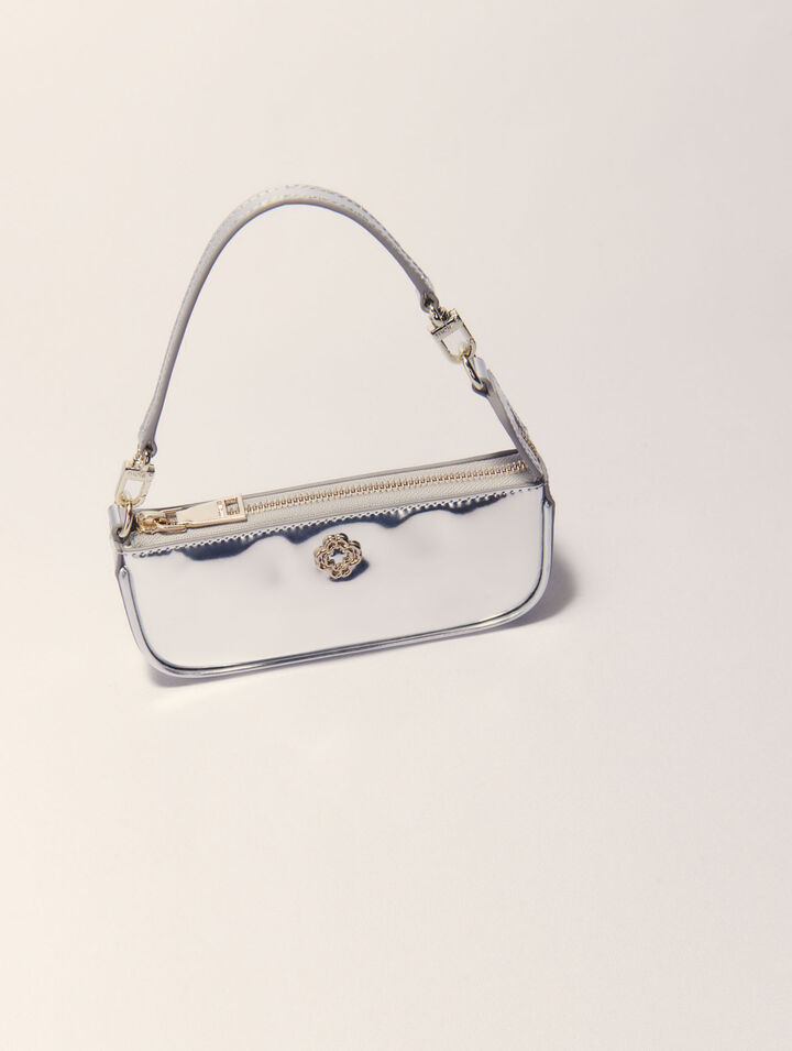 Mirrored leather Sarah pouch