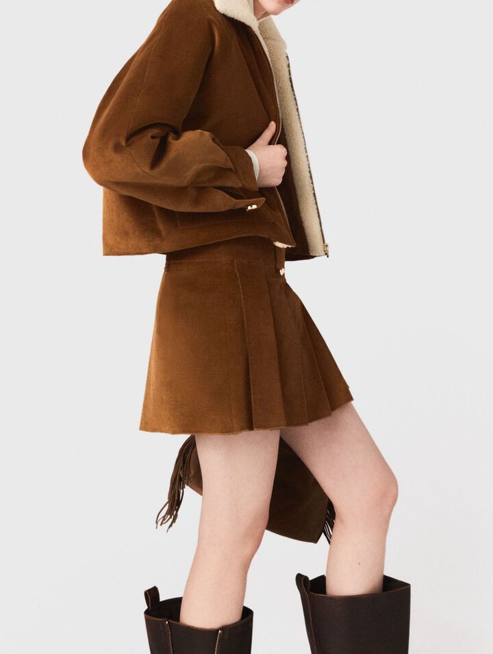 Cropped corduroy jacket