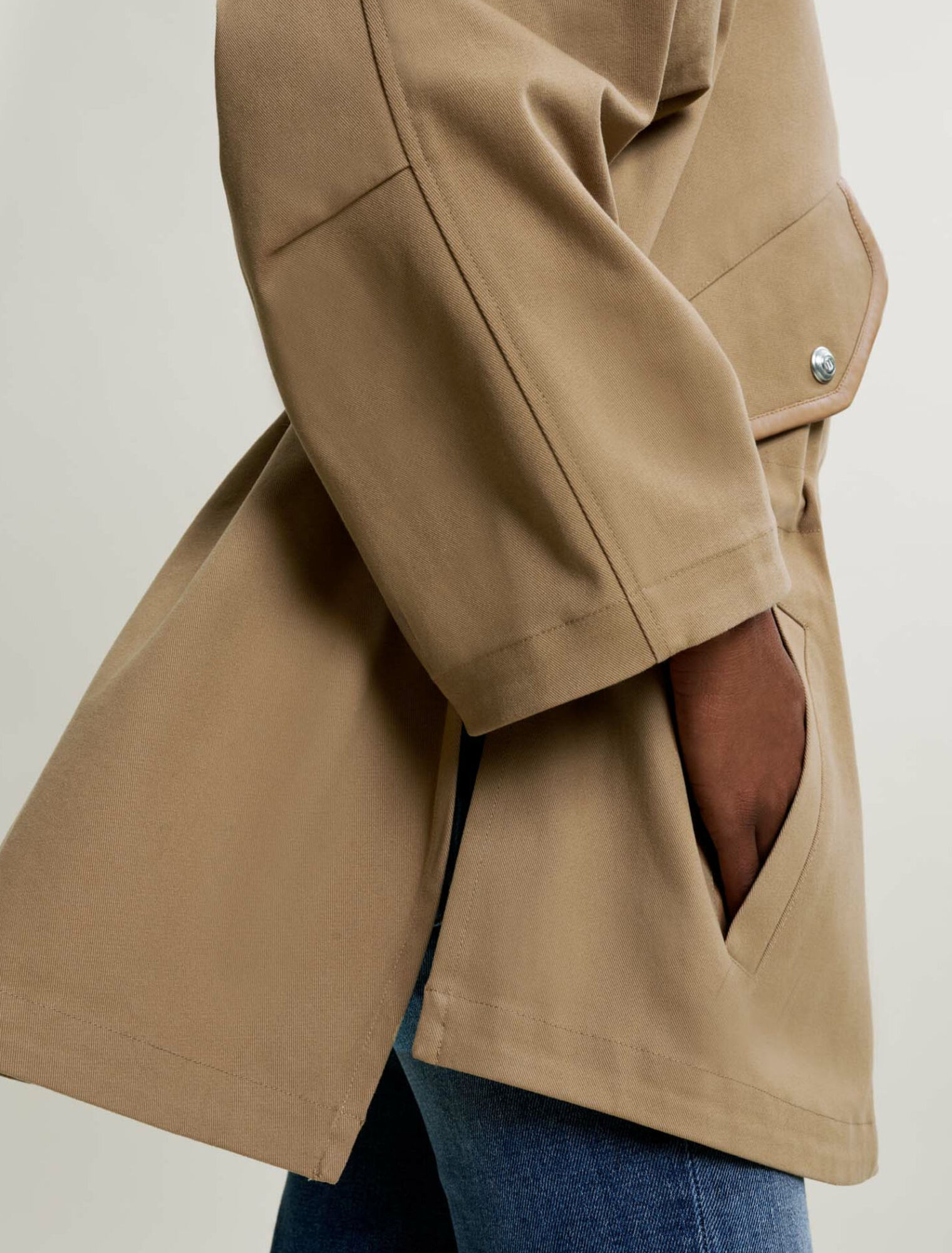Oversized cotton coat 