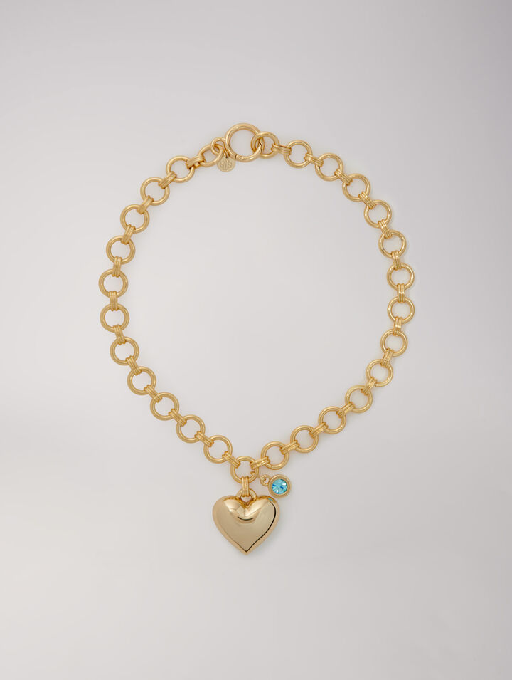 Gold heart necklace