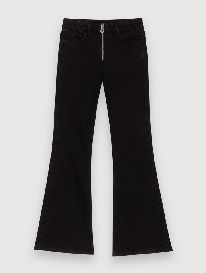 High-waisted trousers