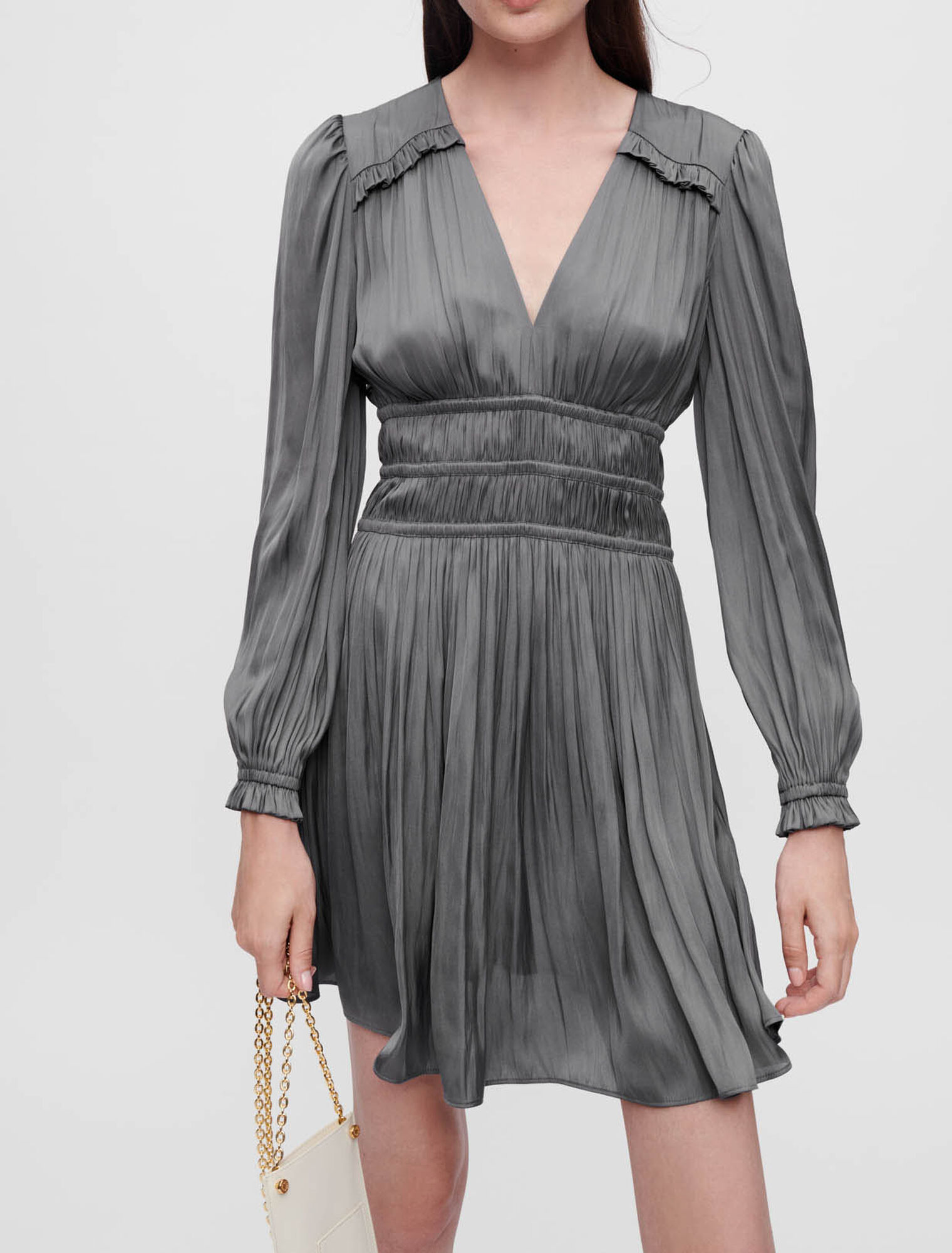Short satin dress