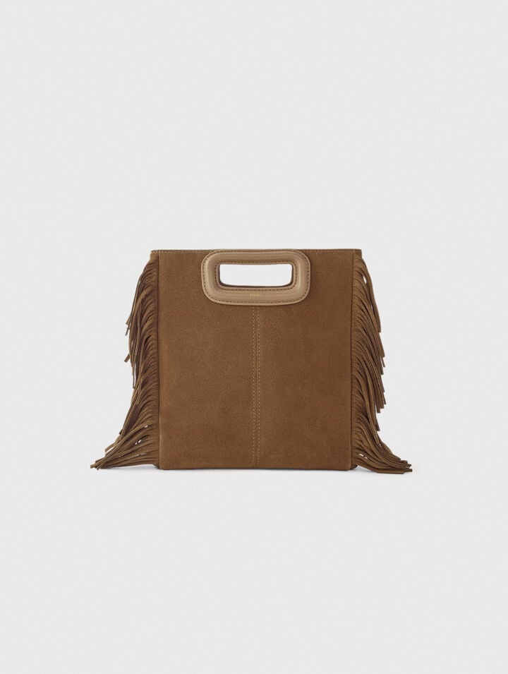 M bag in suede leather