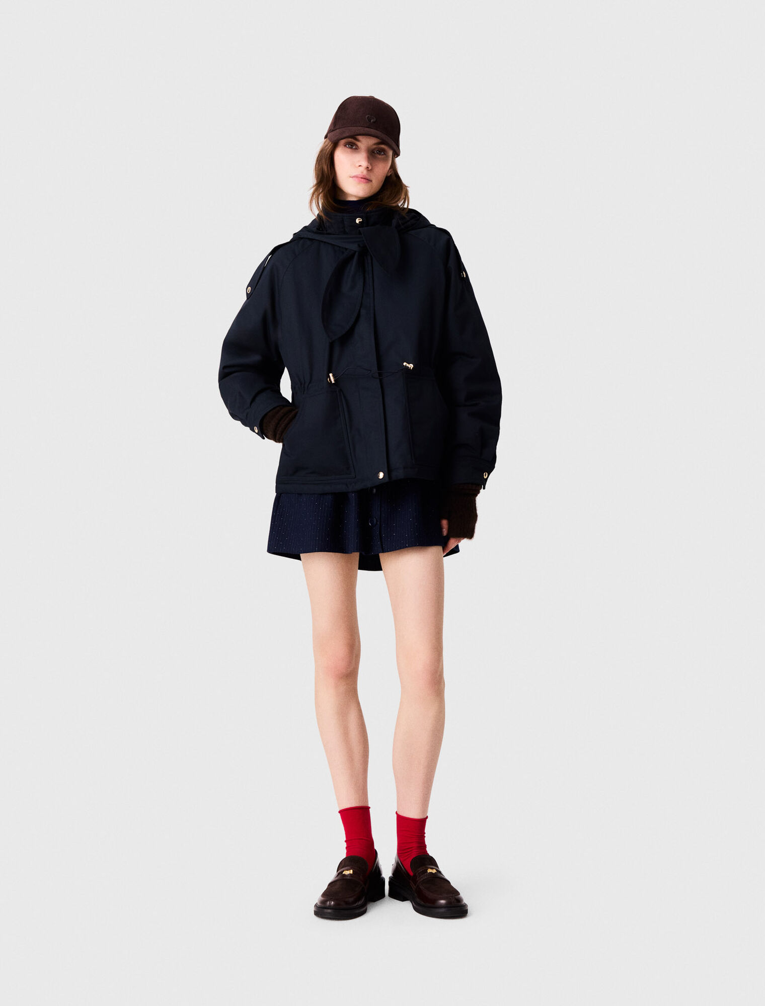 Mid-length quilted parka
