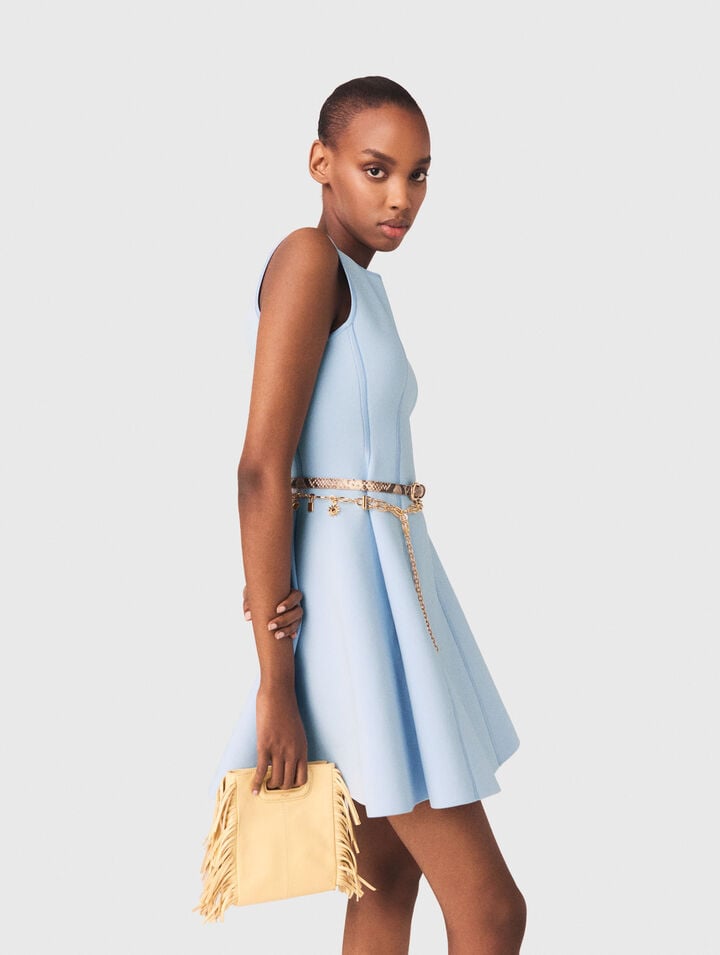 Skater dress with jewelled bows