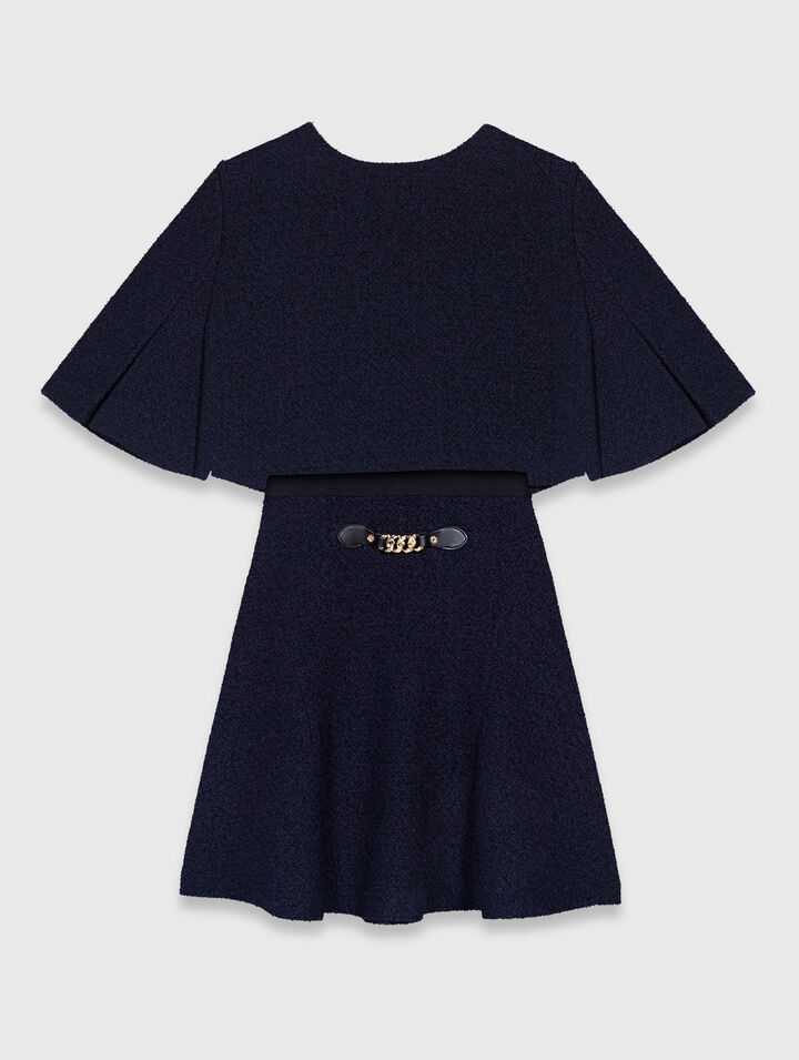 2-in-1 tweed dress