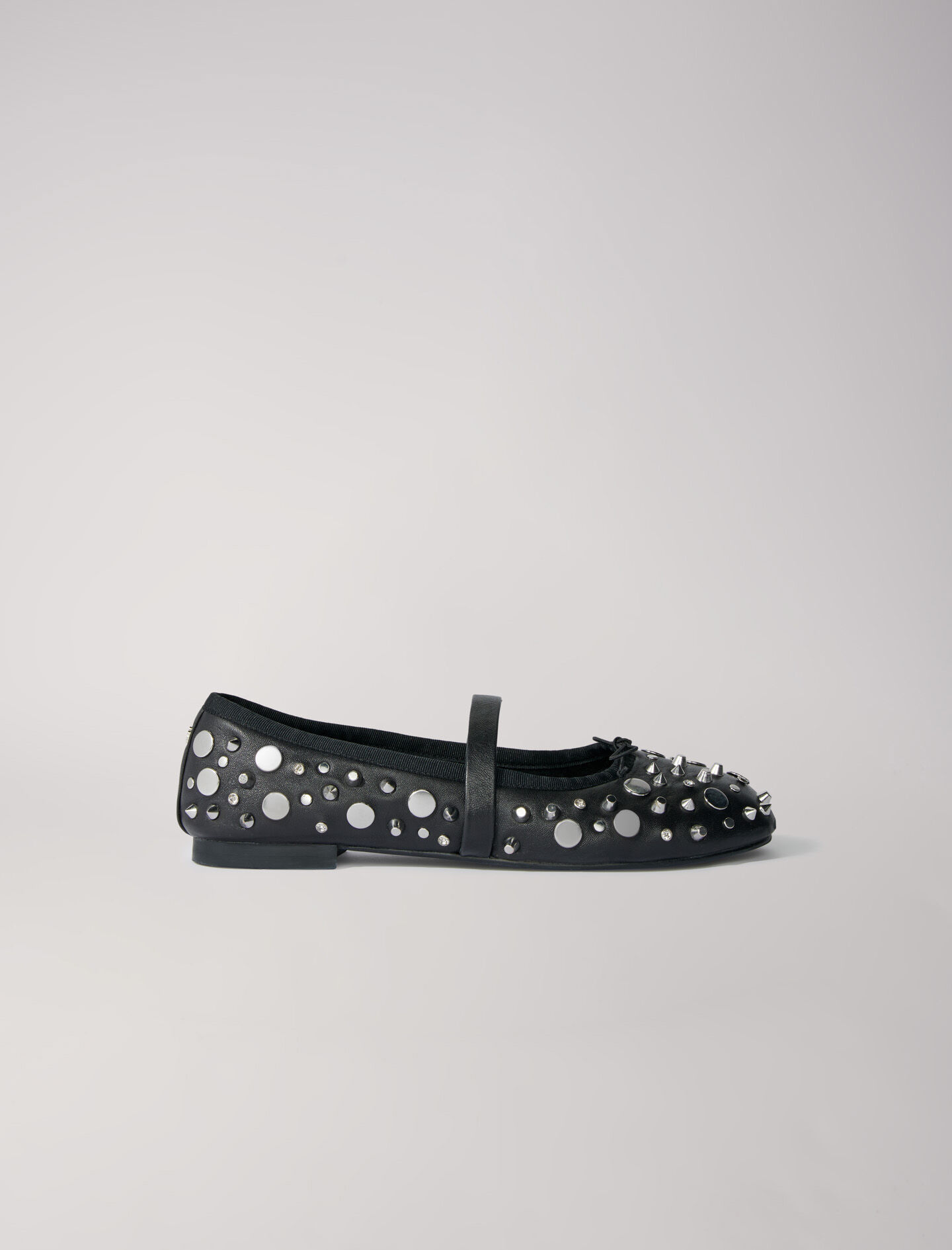 Maje leather sandals decorated with studs top