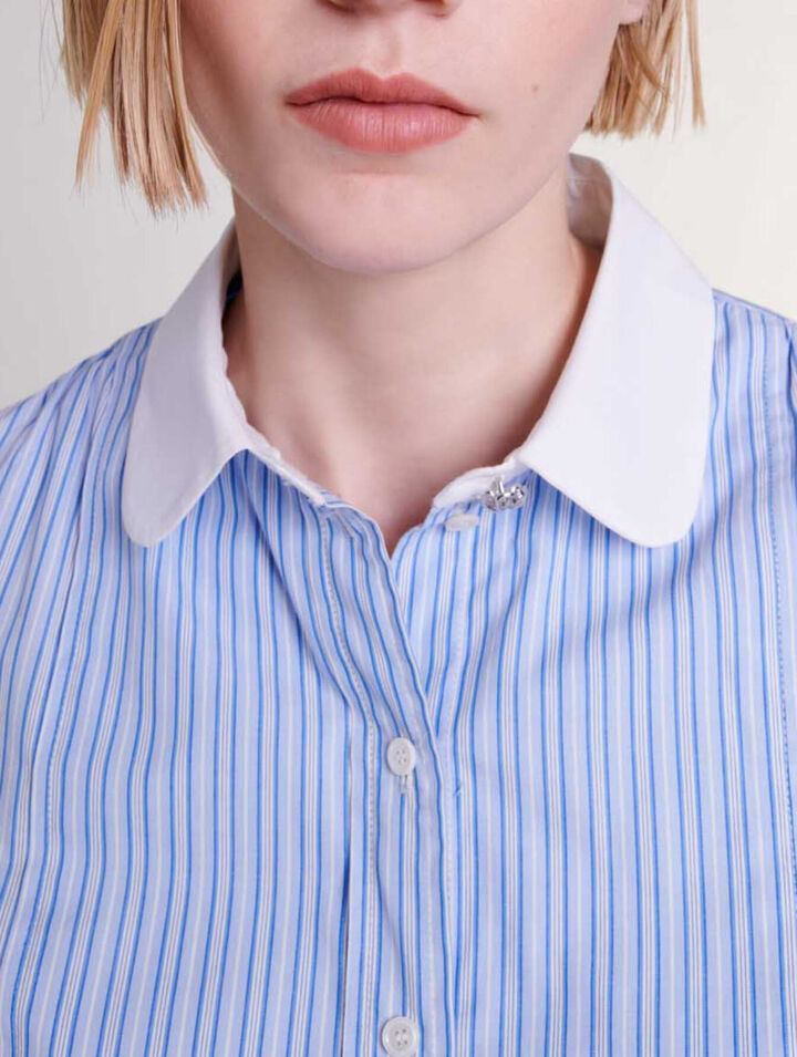 Contrast stripe shirt