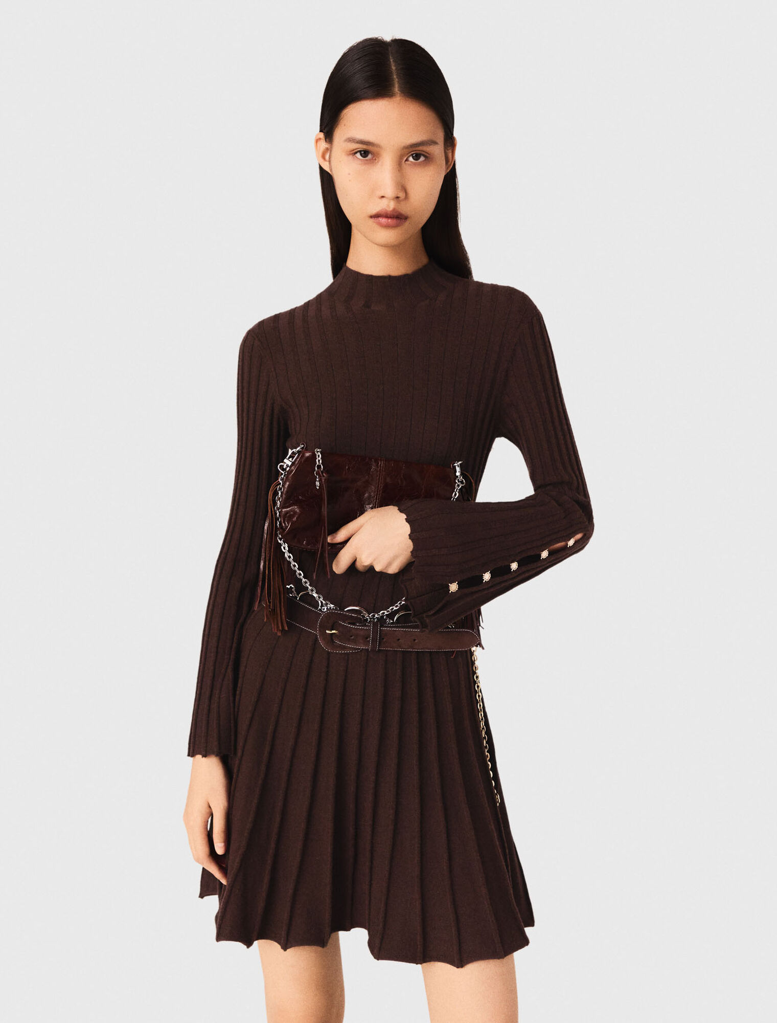 Patent leather Miss M clutch bag