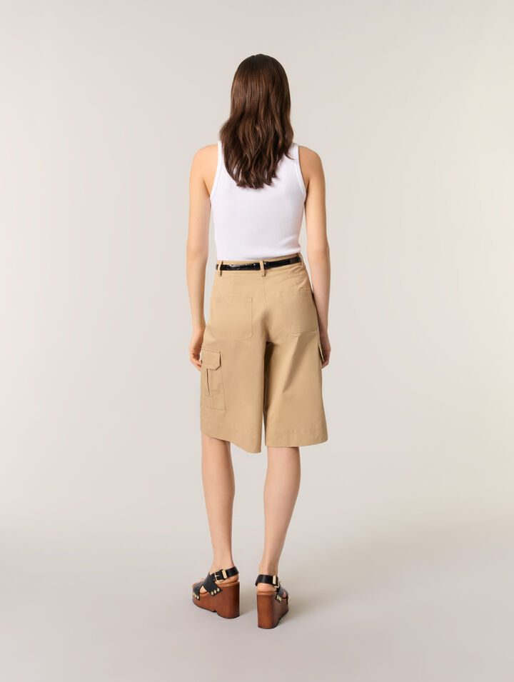 Cotton Bermuda shorts