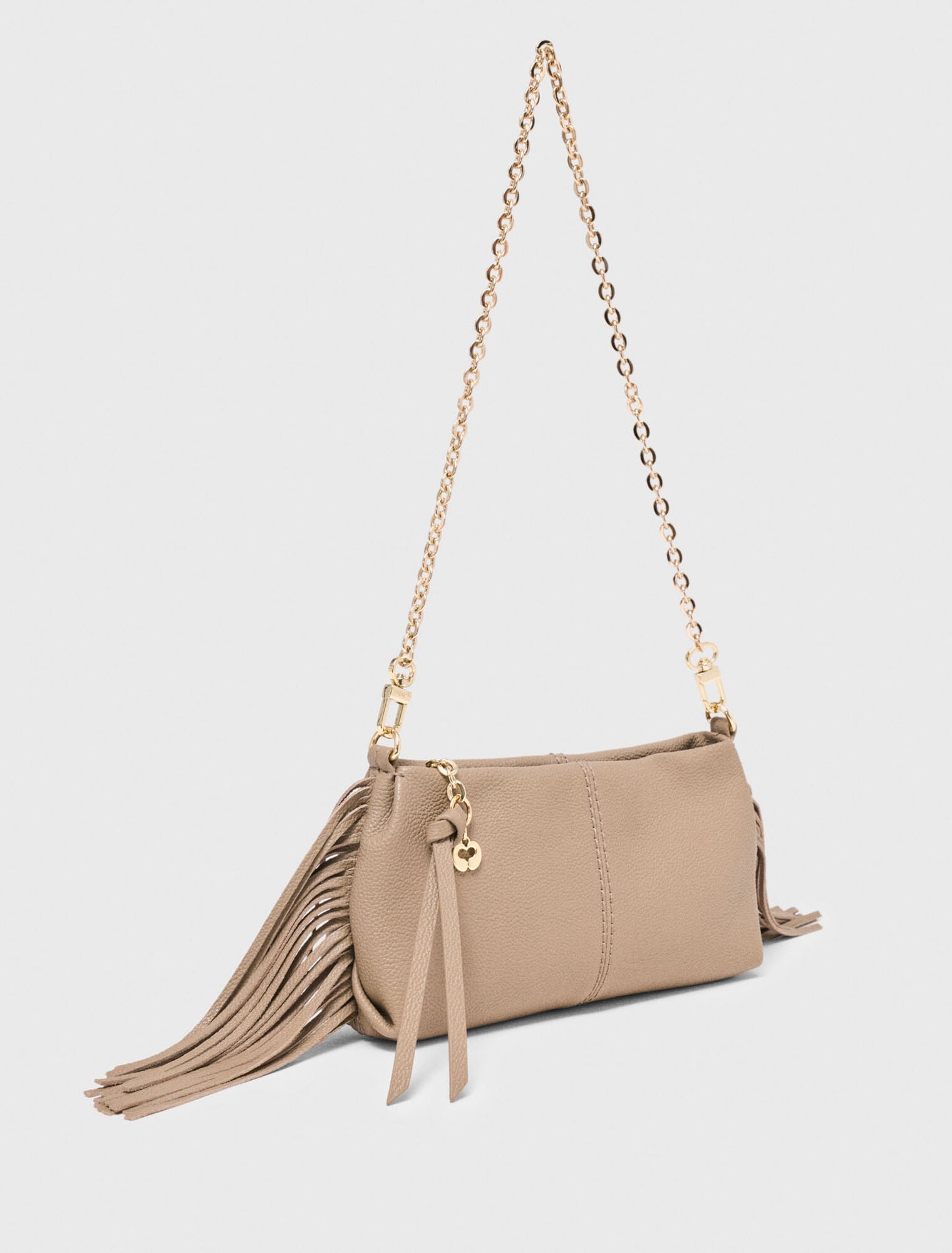 Miss M grained leather pouch