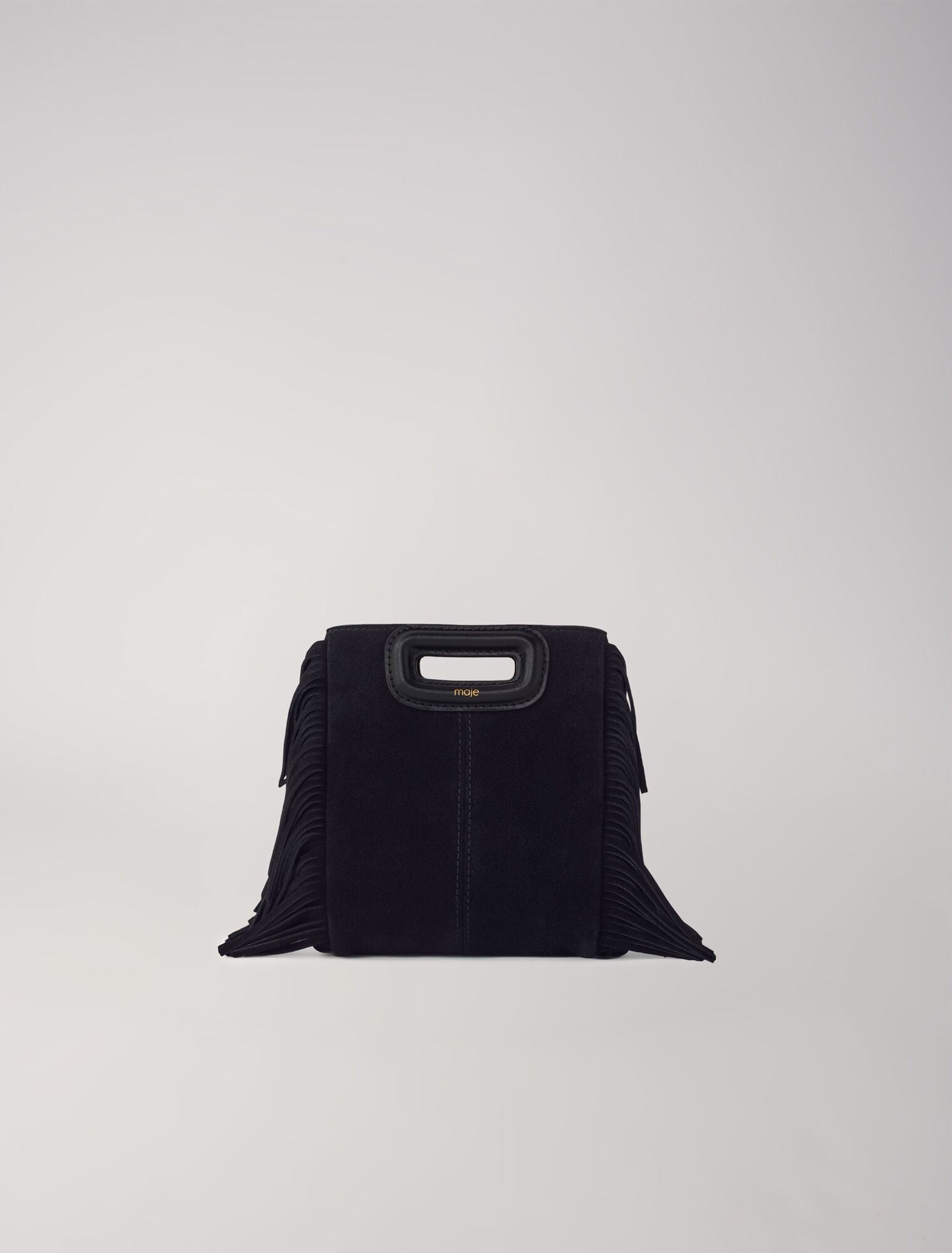 M mini bag in suede leather