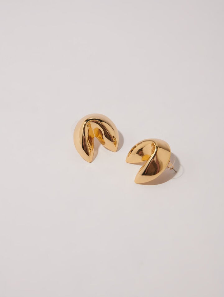 Fortune cookie earrings