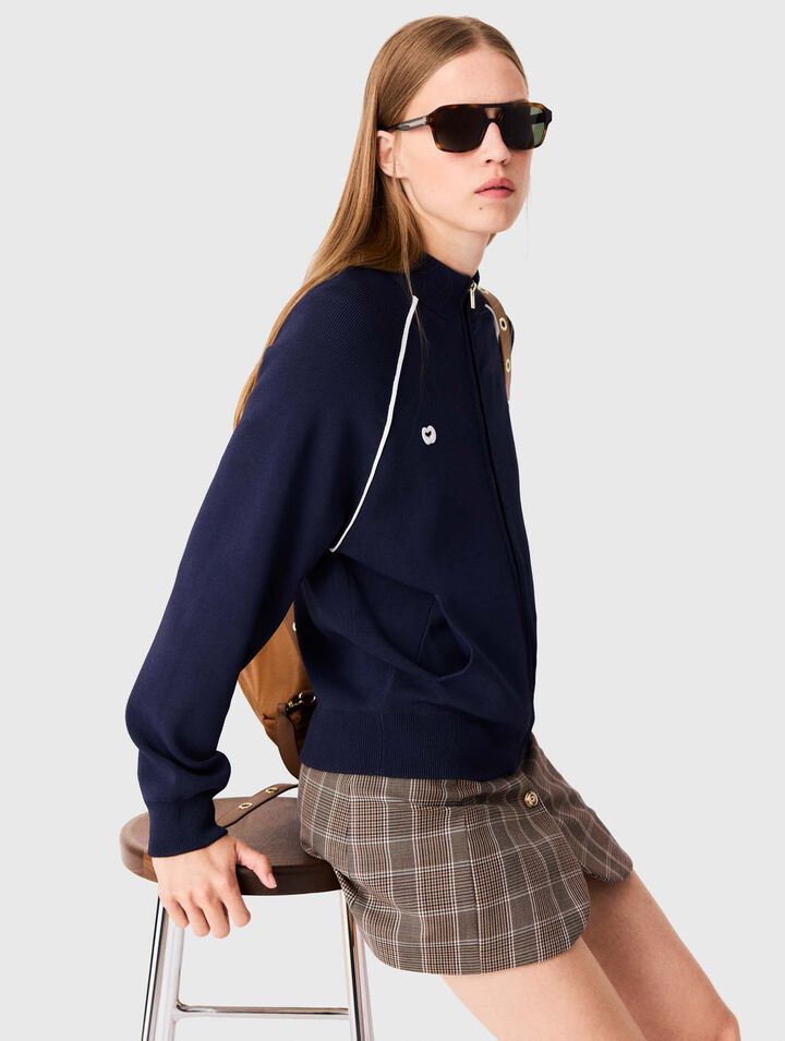 Zipped cardigan