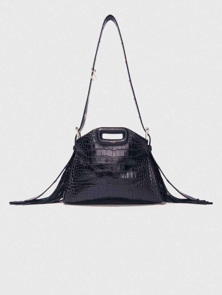 Miss M Mini embossed leather bag