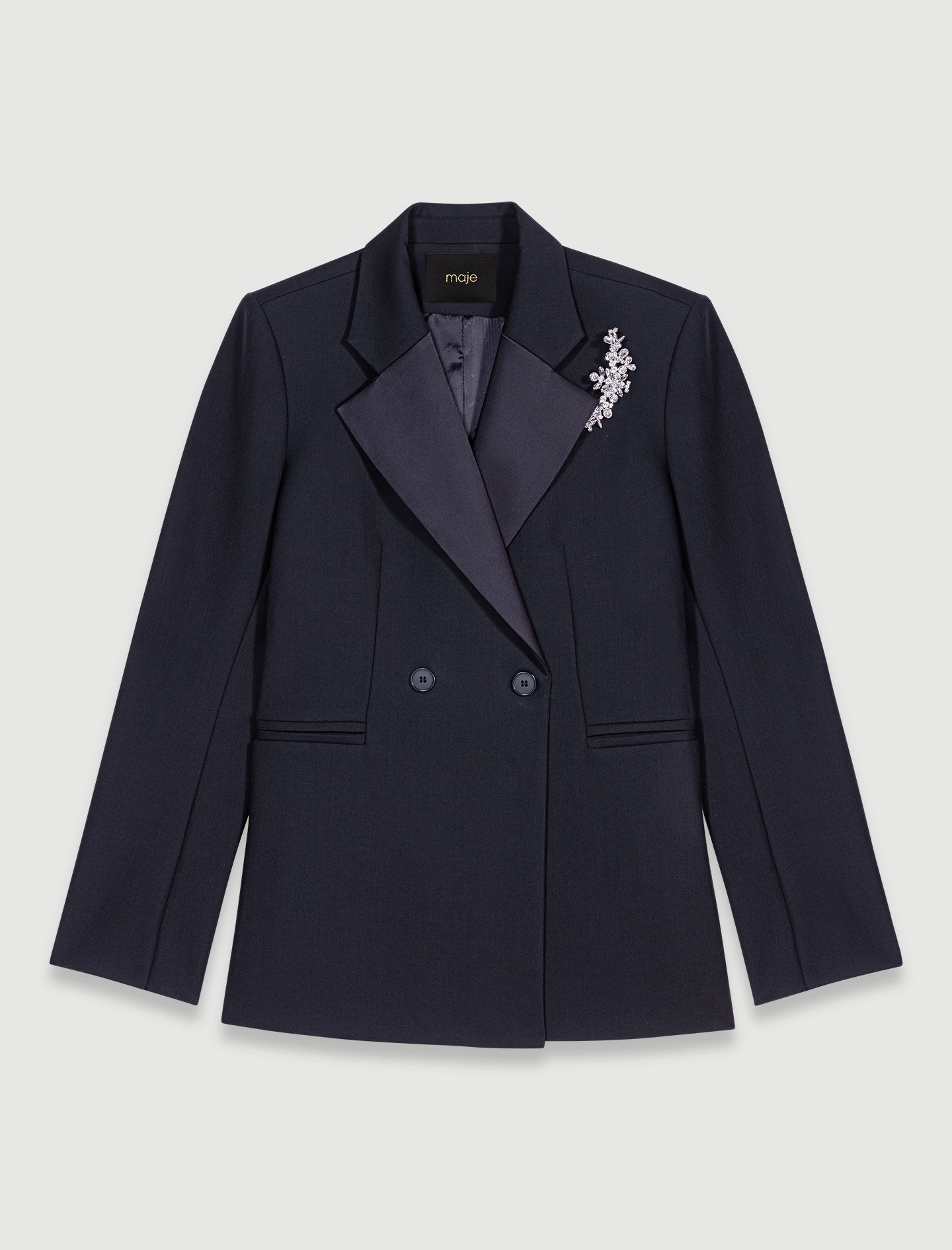 Trendy Women s Blazers Jackets Biker Tailored Tweed Maje