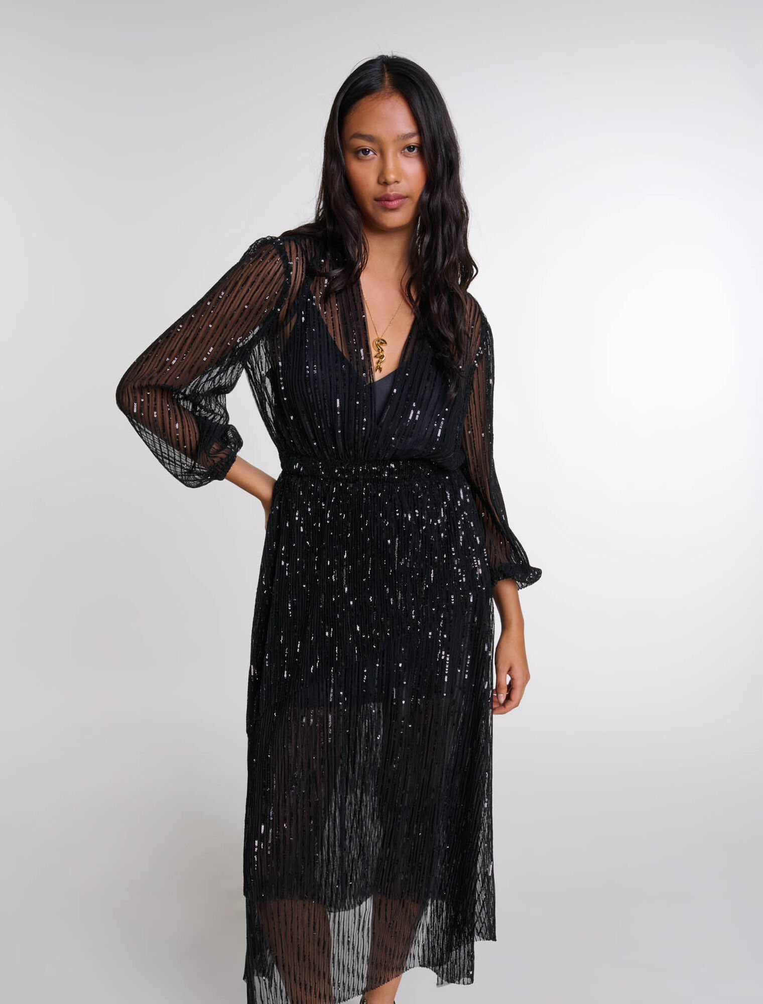 Sequin maxi dress