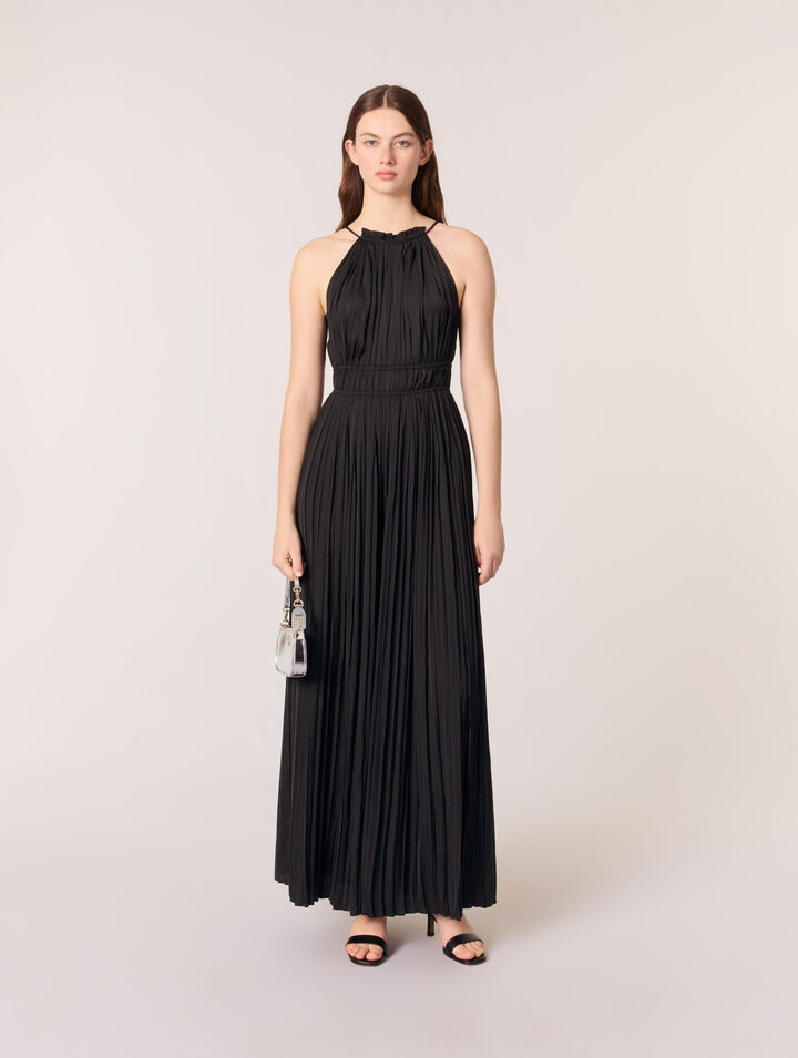 Pleated trouser suit