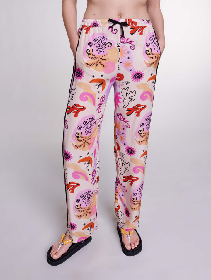 Silk trousers