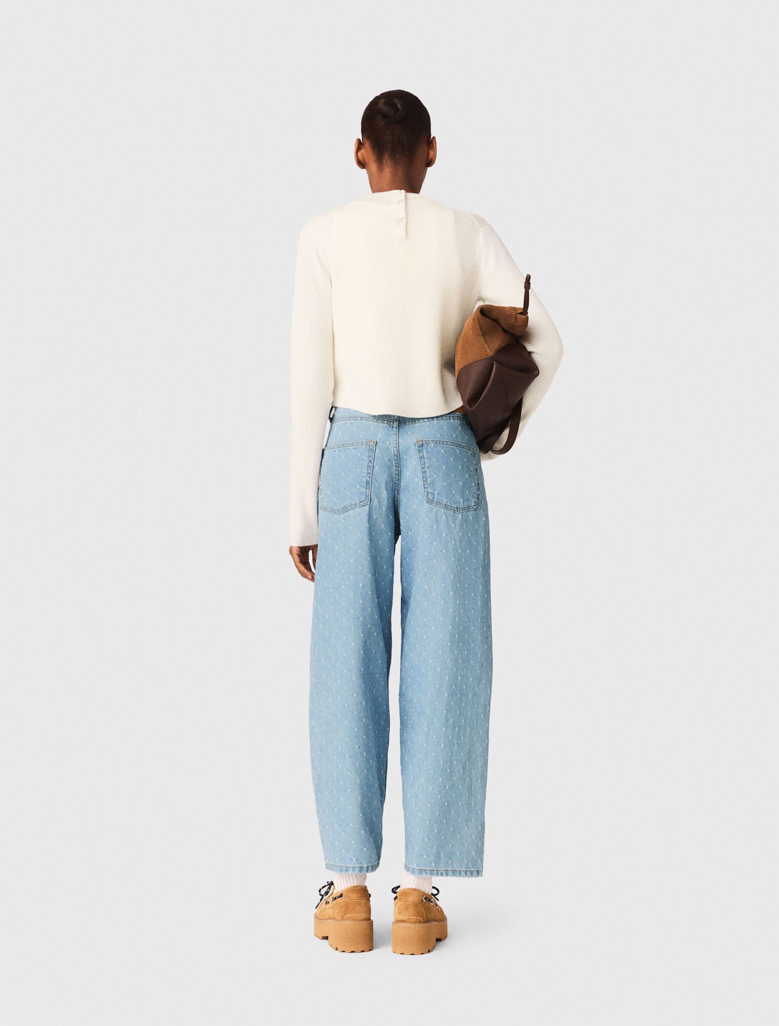 Jumper with jewelled buttons