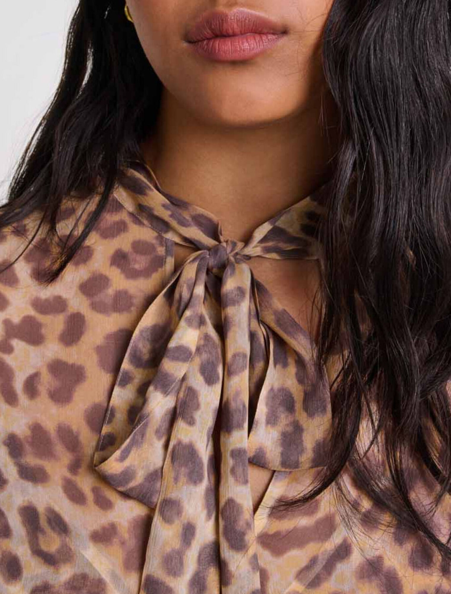 Leopard-print short dress