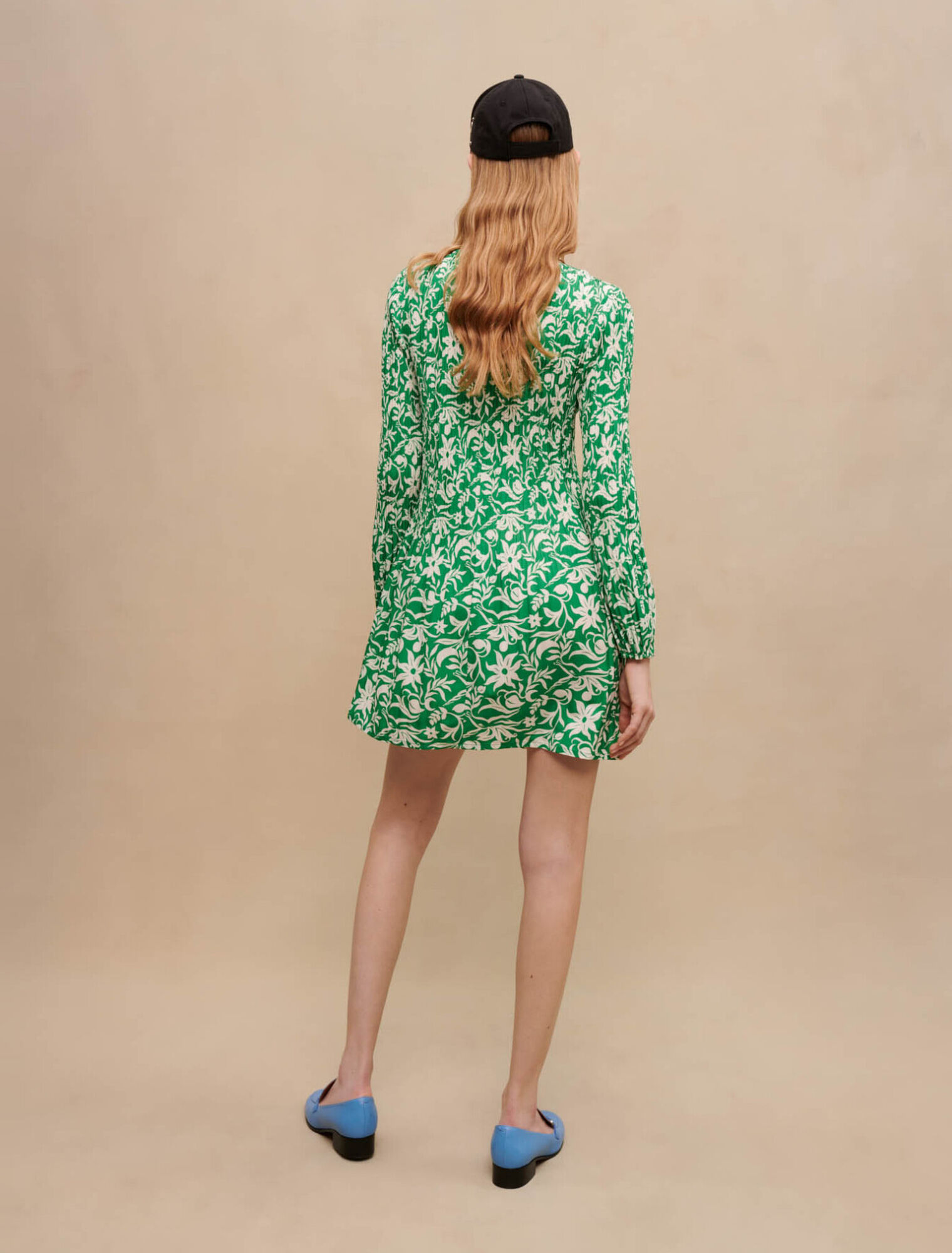 Long-sleeved mini dress