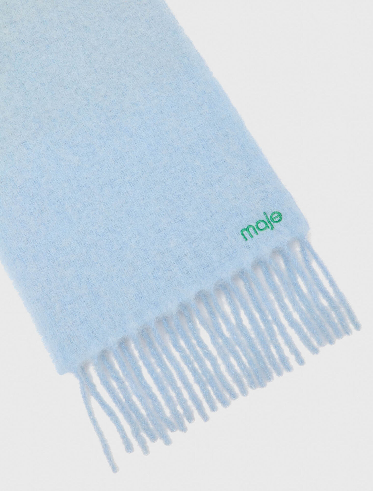 Wool and alpaca blend scarf
