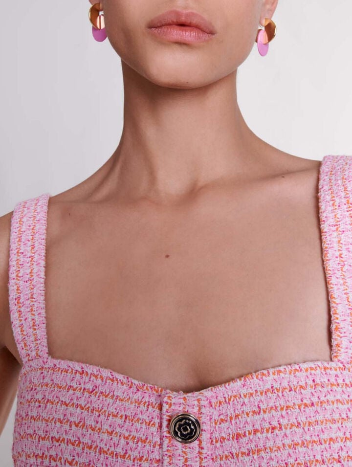Tweed crop top