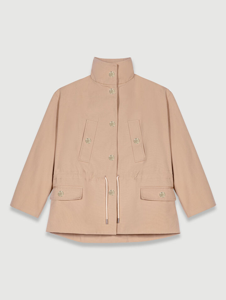 Water-repellent parka