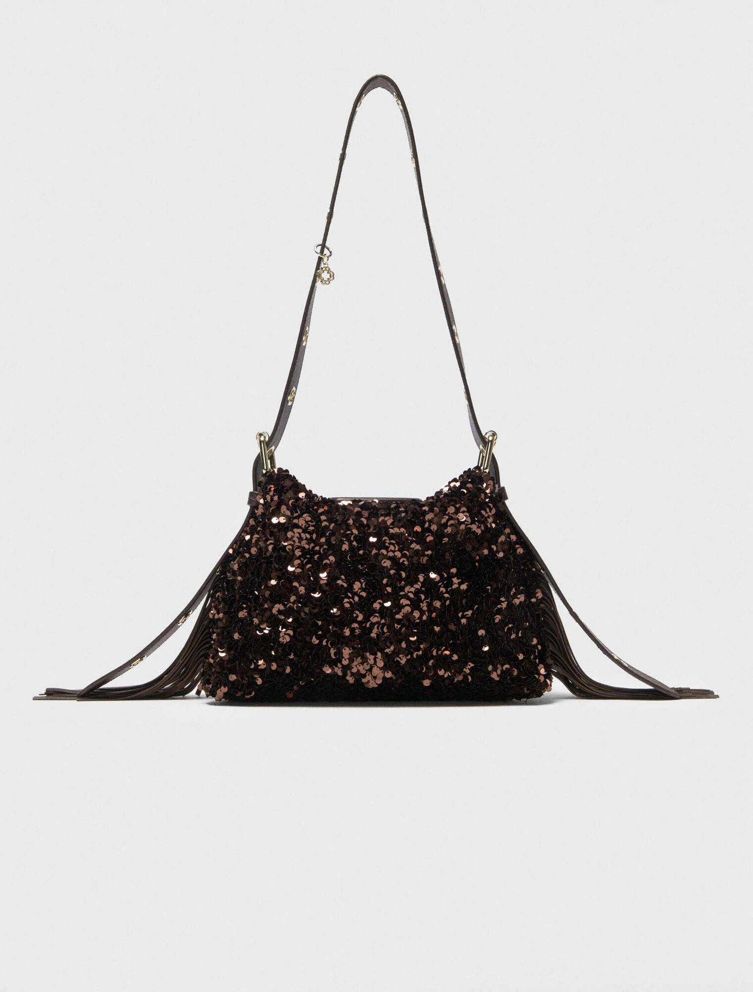Sequinned Miss M mini bag