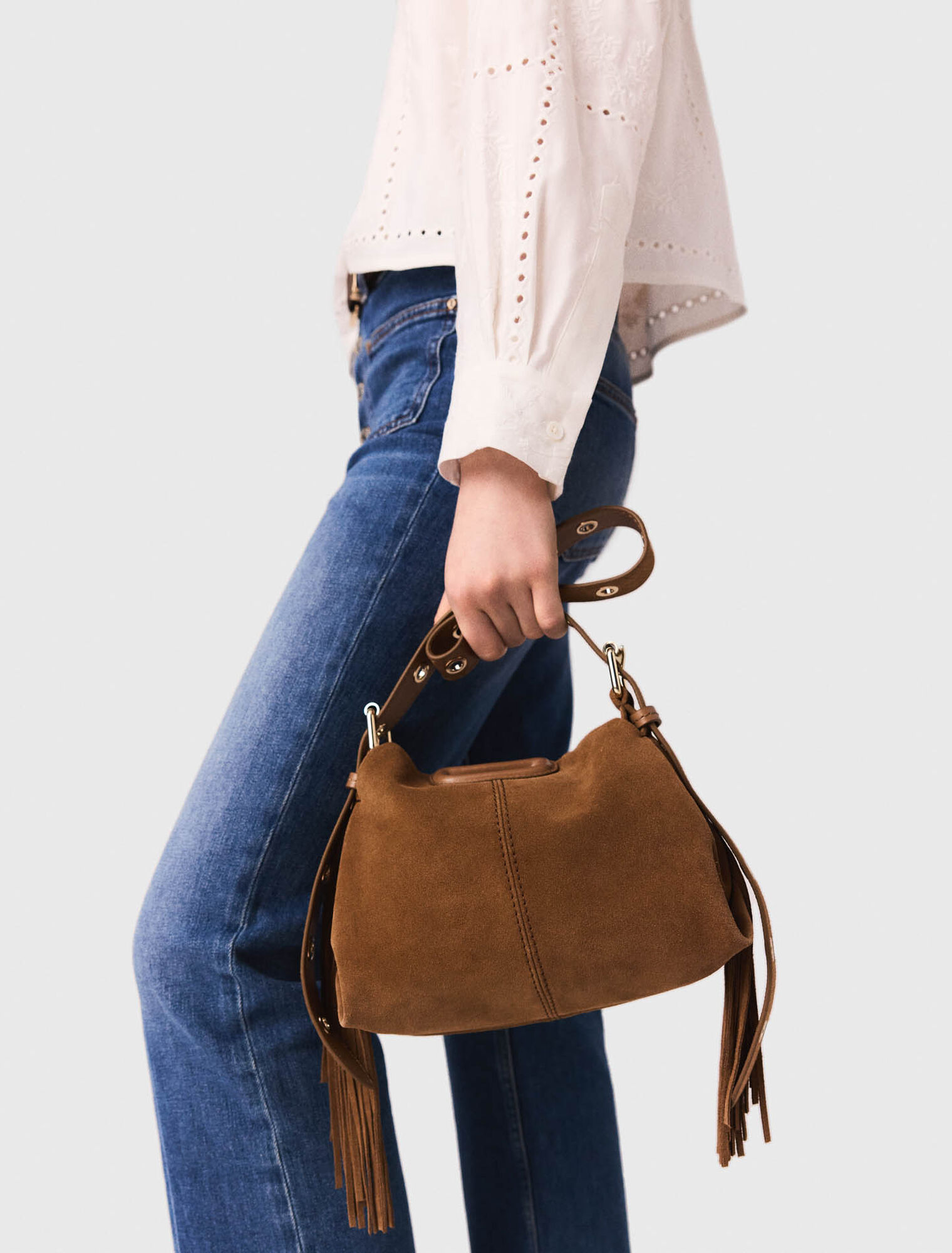 Short embroidered shirt