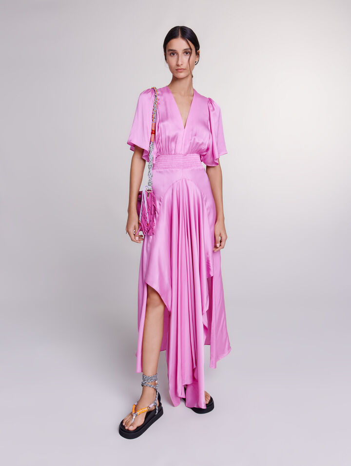 Satin-look maxi dress