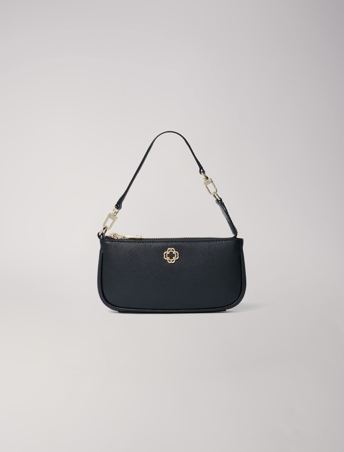 Black shoulder clutch bag hot sale