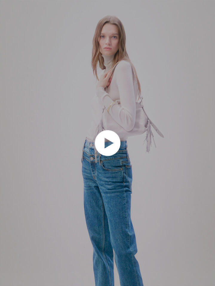 Double waistband jeans