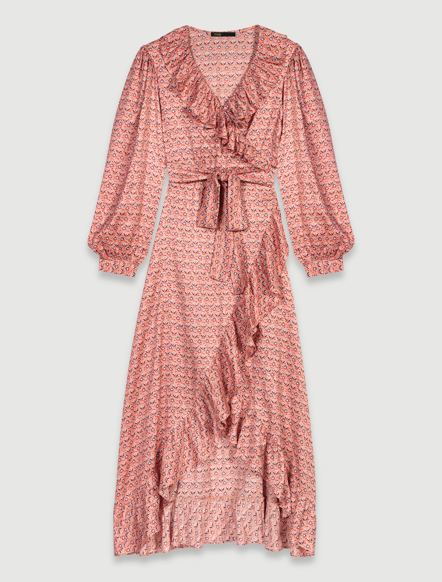 Ruffled maxi dress