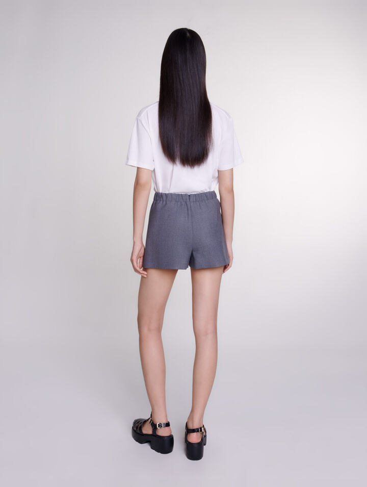 Short wraparound skirt