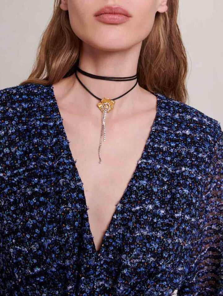 Sparkling dress with ruffles