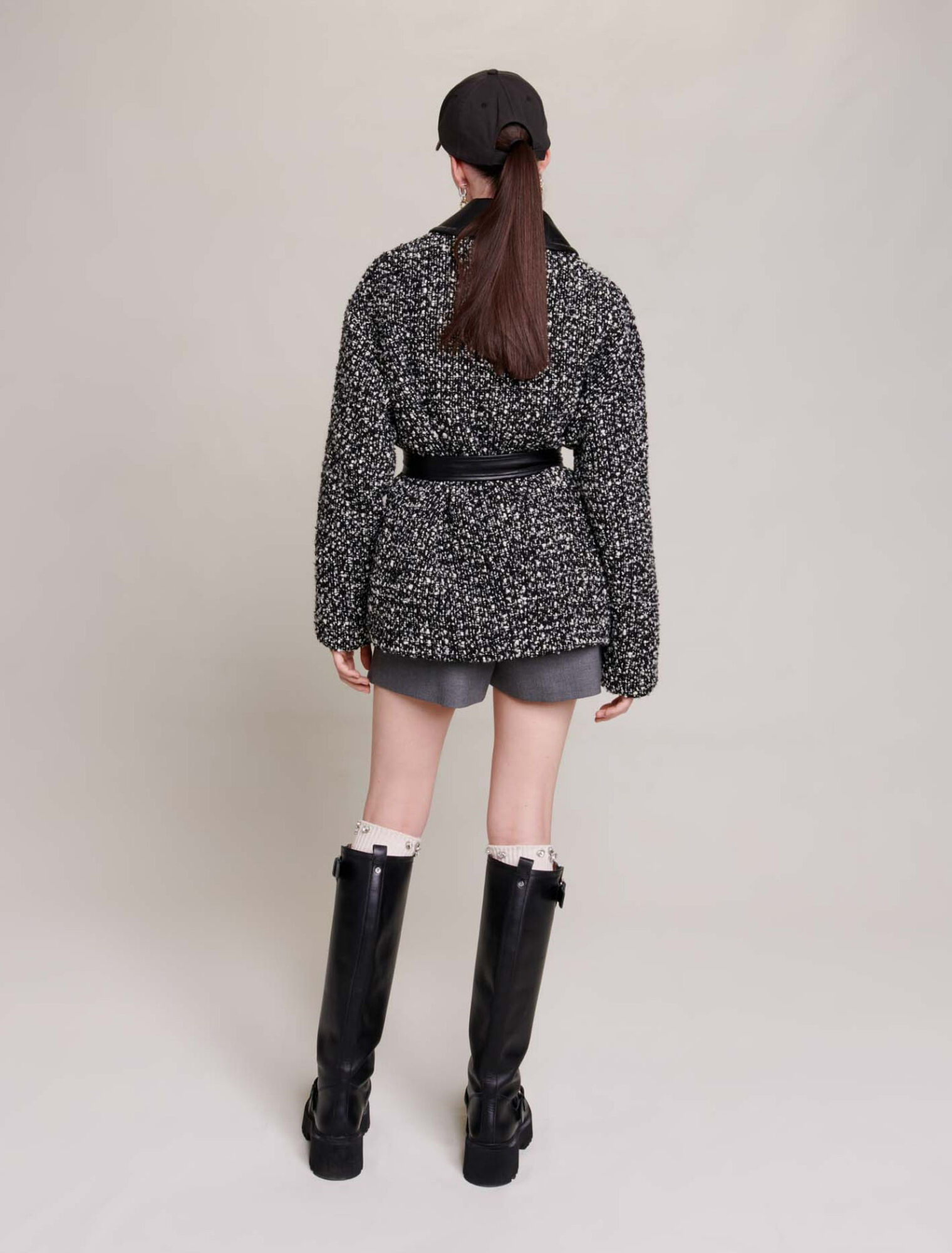 Short tweed coat
