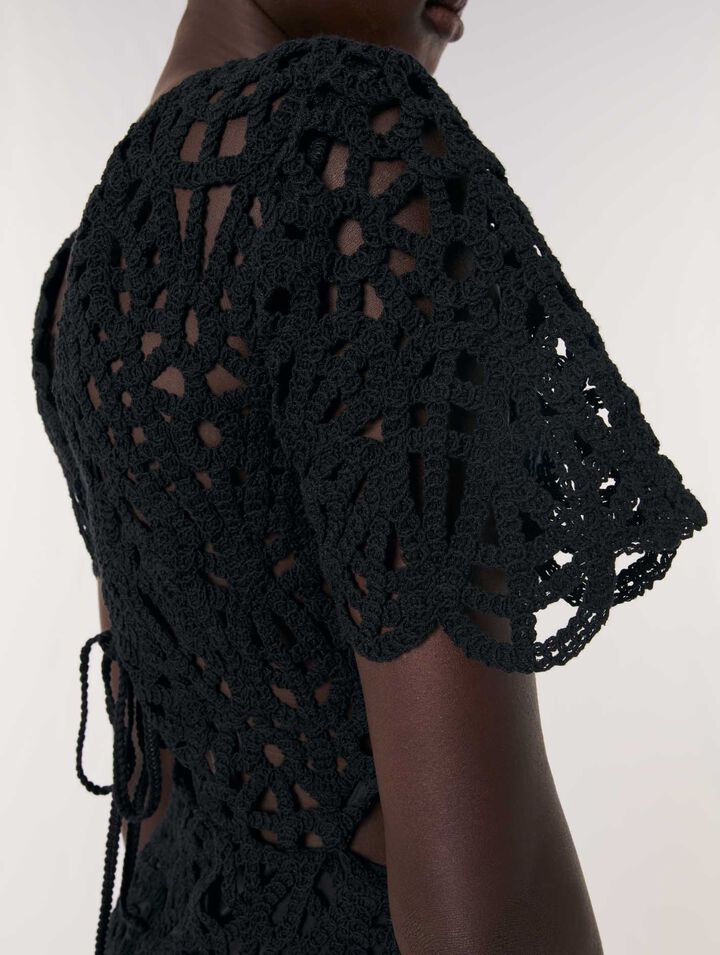 Short crochet dress