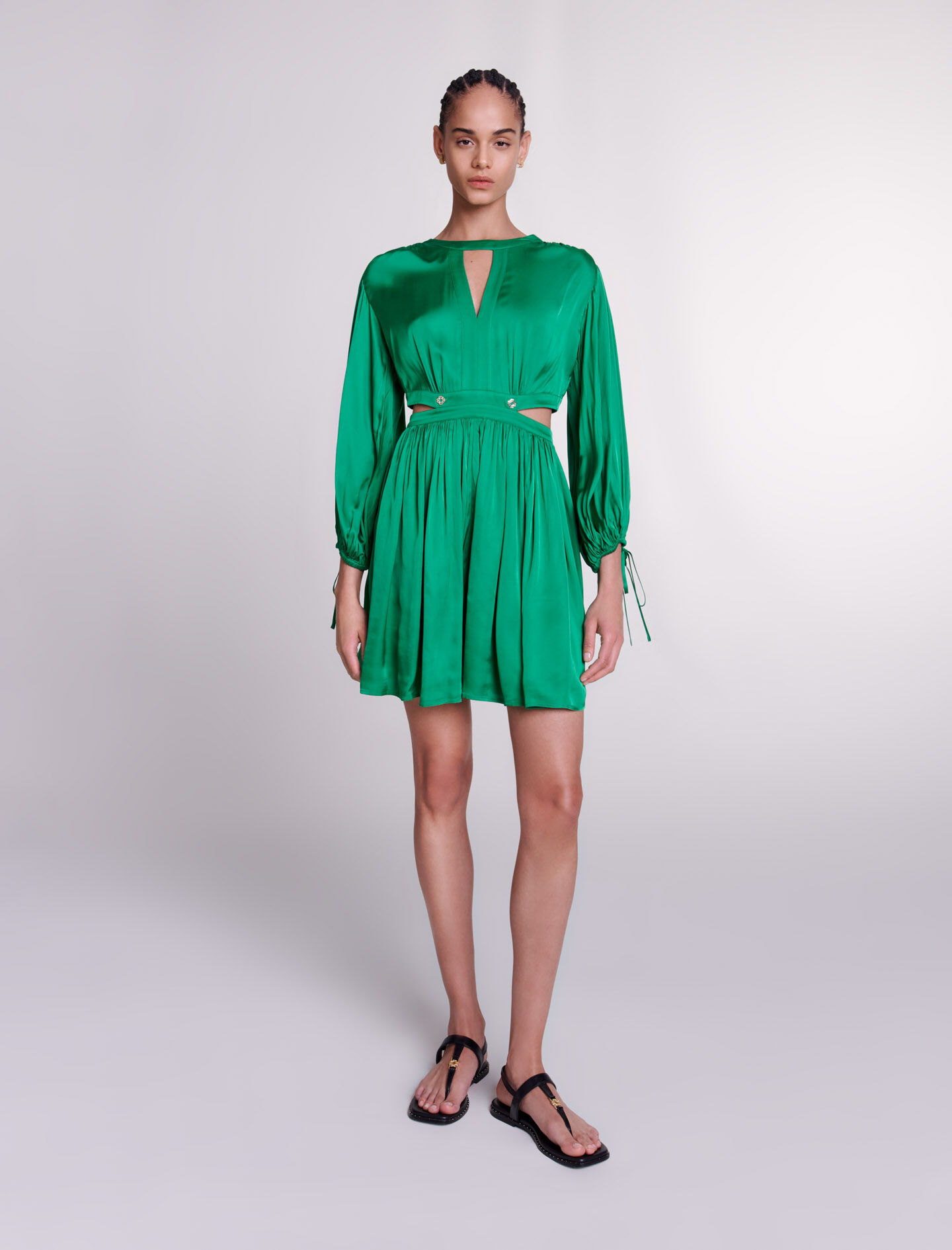 Women s Green dresses The Latest Styles Maje