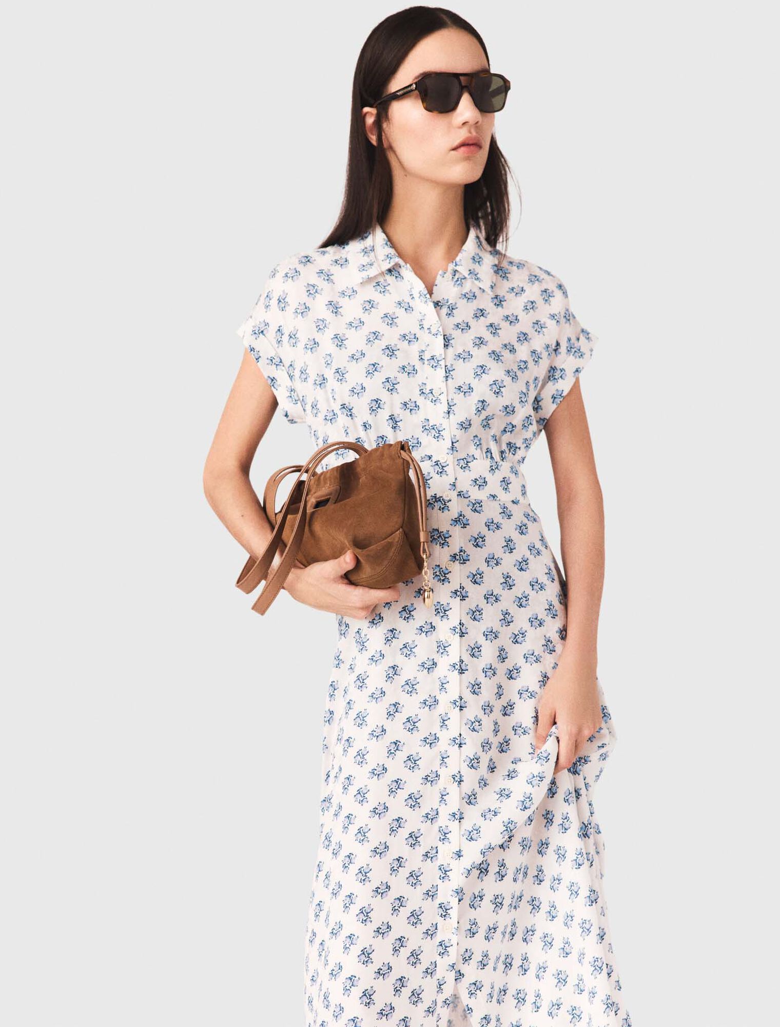 Jacquard print maxi dress