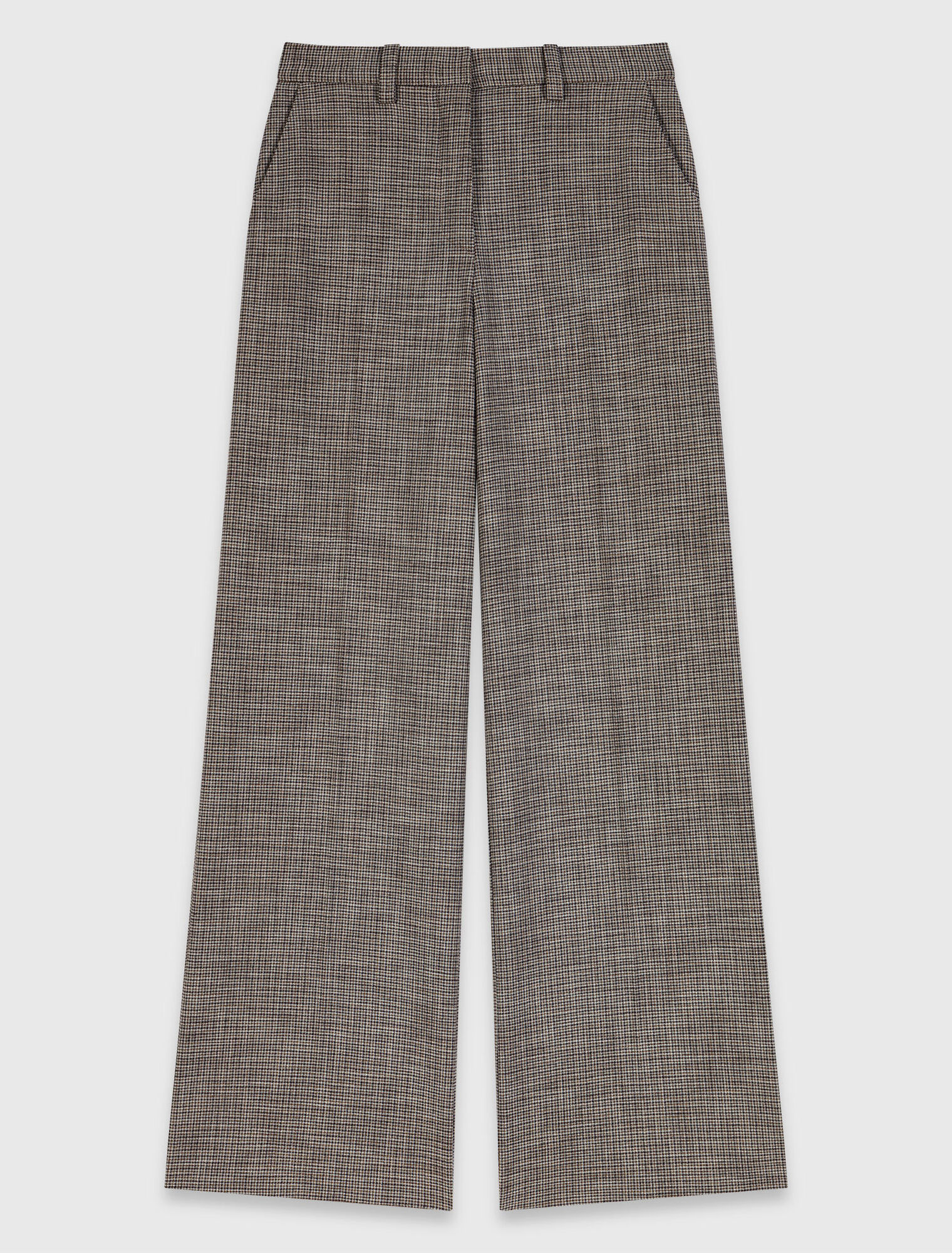 Checked suit trousers