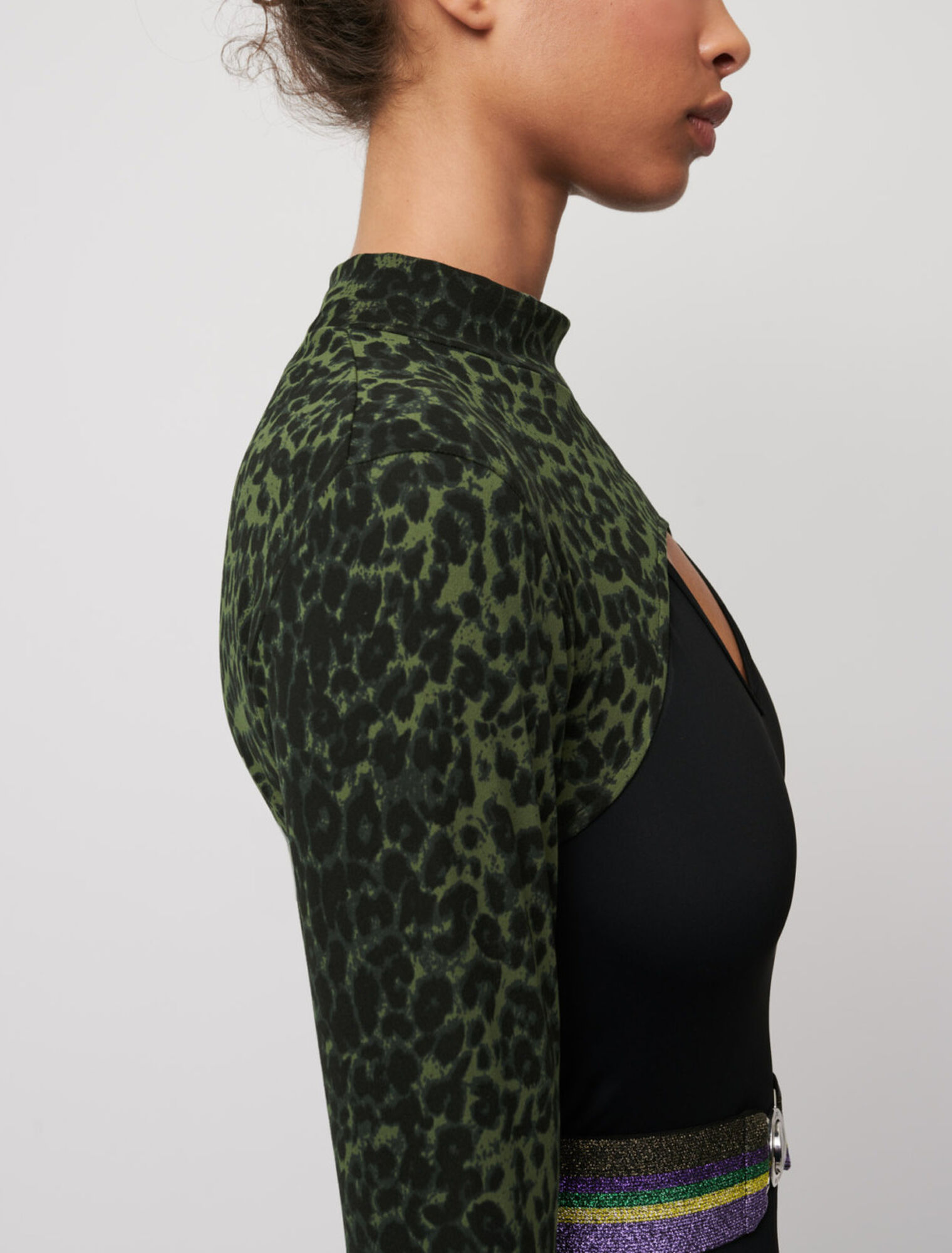 Printed mini crop top