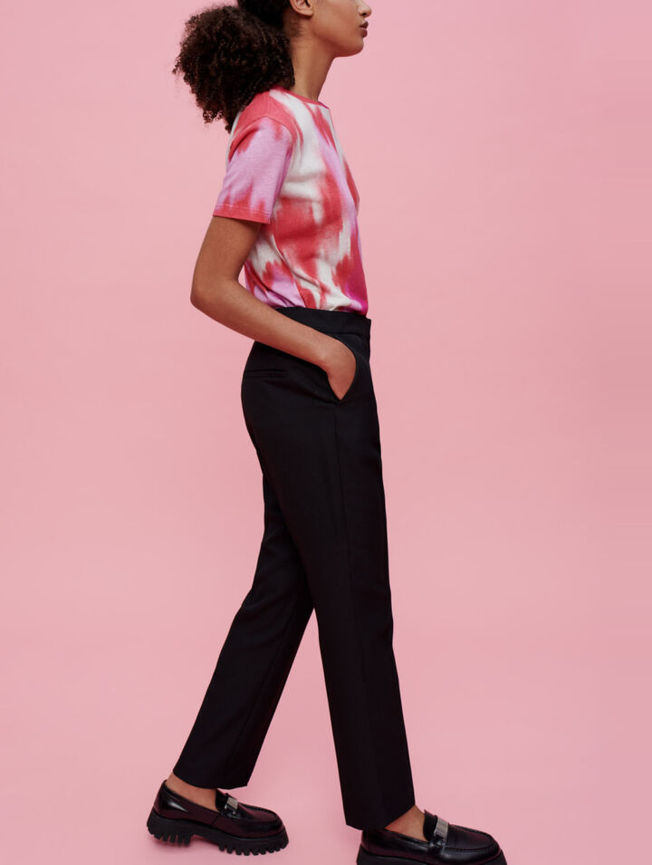 Black tailored pants