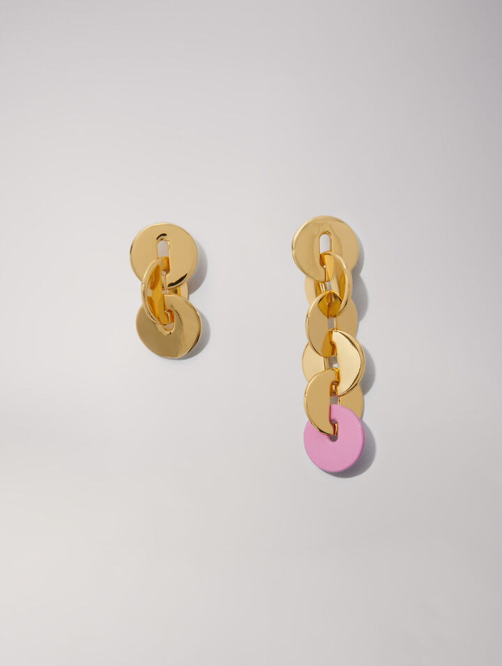 Enameled earrings