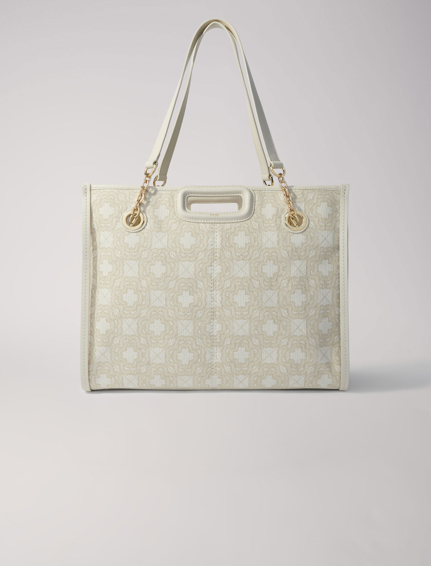Clover print canvas shopping bag All bags Maje