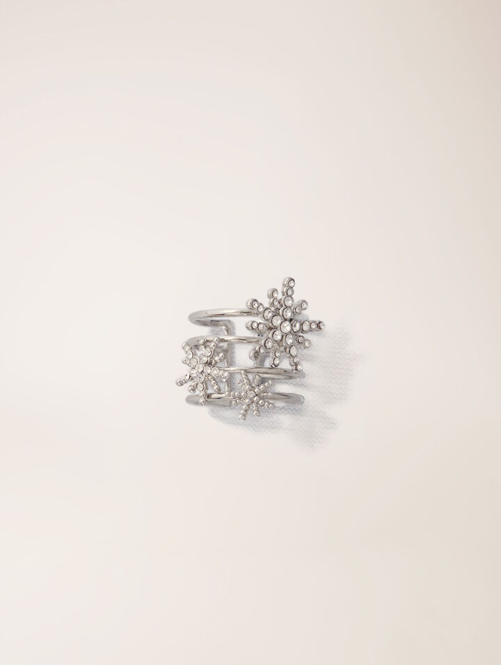 Rhinestone star ring