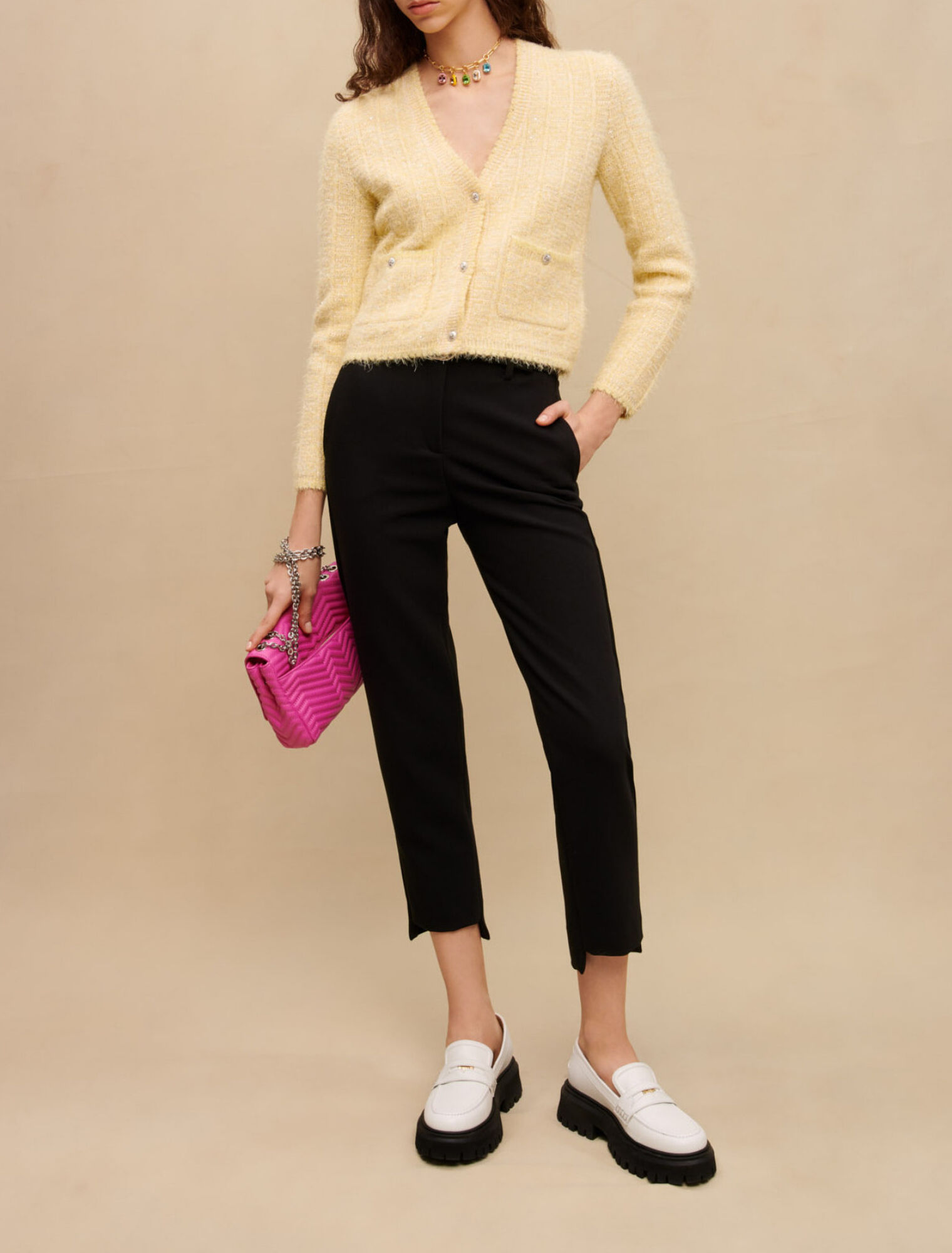 Straight suit trousers